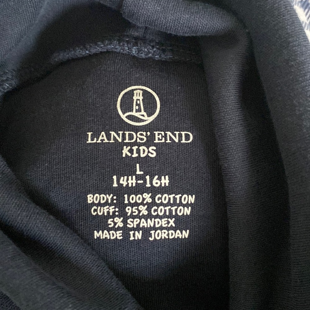 Lands End Kids Turtle Neck Shirt
